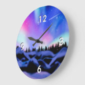 Träumende Lichter Große Wanduhr (Winkel)