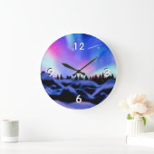 Träumende Lichter Große Wanduhr (Zuhause)