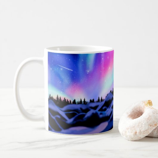Träumende Lichter Kaffeetasse (Mit Donut)