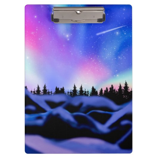 Träumende Lichter Klemmbrett (Vorderseite)