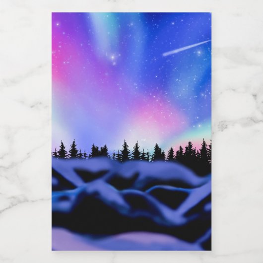 Träumende Lichter Lebensmitteletikett (Einzelnes Label)