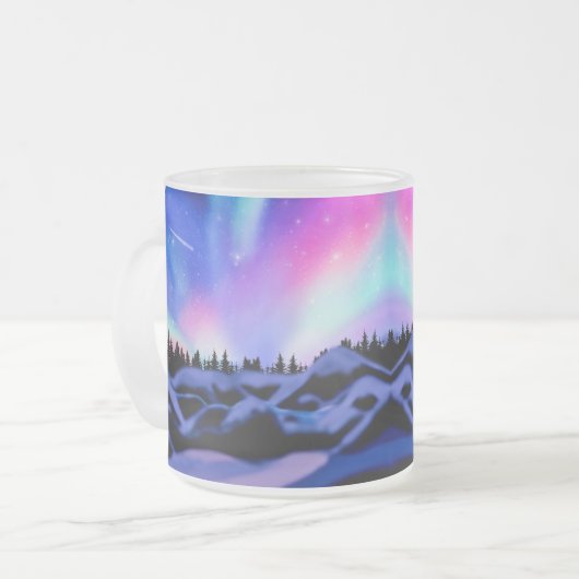 Träumende Lichter Mattglastasse (Vorderseite Links)