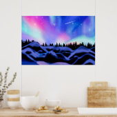 Träumende Lichter Poster (Küche)