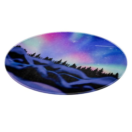 Träumende Lichter Schneidebrett (Ecke)