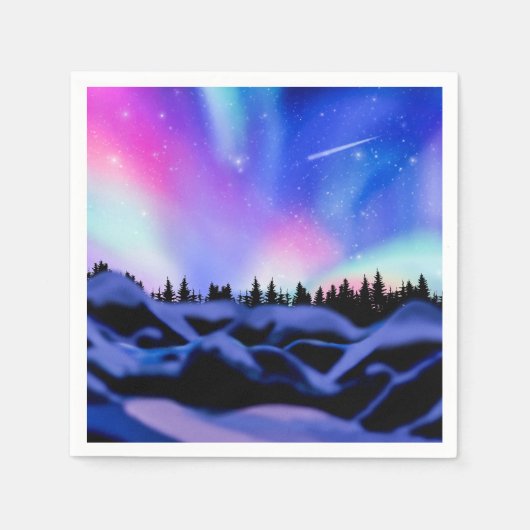 Träumende Lichter Serviette (Vorderseite)