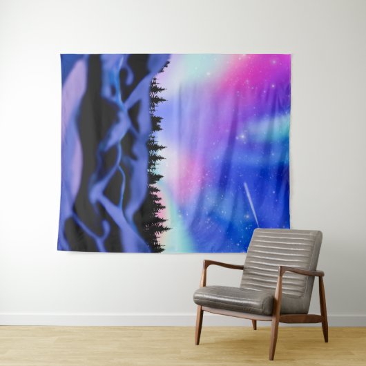 Träumende Lichter Wandteppich (Beispiel (Horizontal))