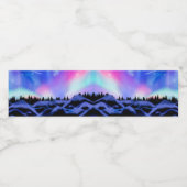 Träumende Lichter Wasserflaschenetikett (Einzelnes Label)