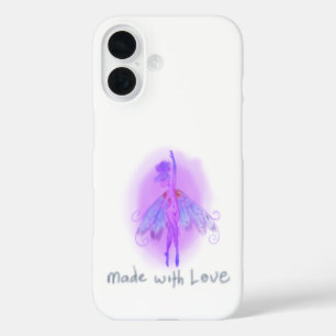 Träumende lila Fee – Sanfte rosa und lavendelfarbe iPhone 16 Hülle