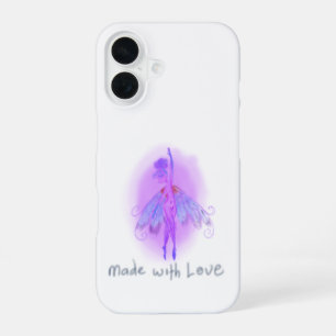 Träumende lila Fee – Sanfte rosa und lavendelfarbe iPhone 16 Hülle