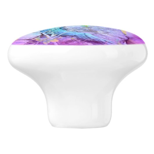 träumende Meerjungfrau Keramikknauf (Seitenansicht)