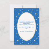 Träumende neue Ankunft Teddybär Mond Danke (Rückseite)