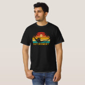 Träumende Ruhestand vintage retro Sonnenuntergang T-Shirt (Vorne ganz)