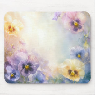 Träumende Stiefmütterchen Mousepad