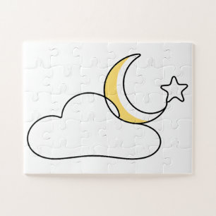 Träumende Wolke & Sterne Puzzle