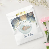 Träumender Babyjunge Mond und Blumen Geschenktütchen (Versiegelt)