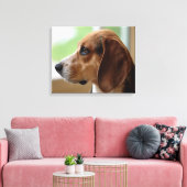 Träumender Beagle Leinwanddruck (Insitu (Wohnzimmer))