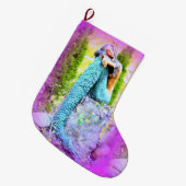 träumender MeerjungfrauweihnachtsStrumpf Großer Weihnachtsstrumpf (Vorderansicht (hängend))