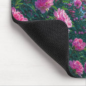 Träumender Rosa Pfingstrosen-Gartenkunst Mousepad (Ecke)