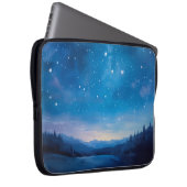 Träumender Sternenhimmel über Waldlandschaft Öl Laptopschutzhülle (Vorne Rechts)