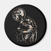 Träumender Wolf Magnet (Vorne)