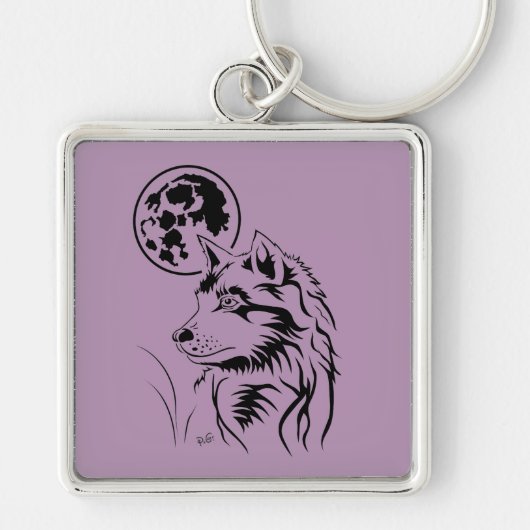 Träumender Wolf Schlüsselanhänger (Vorne)