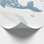Träumender Wolkenwal Geschenkpapier (Ecke)