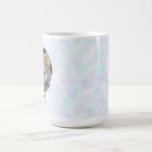 Träumendes blaues Foto Kaffeetasse (Mittel)