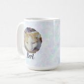 Träumendes blaues Foto Kaffeetasse (Vorderseite Links)