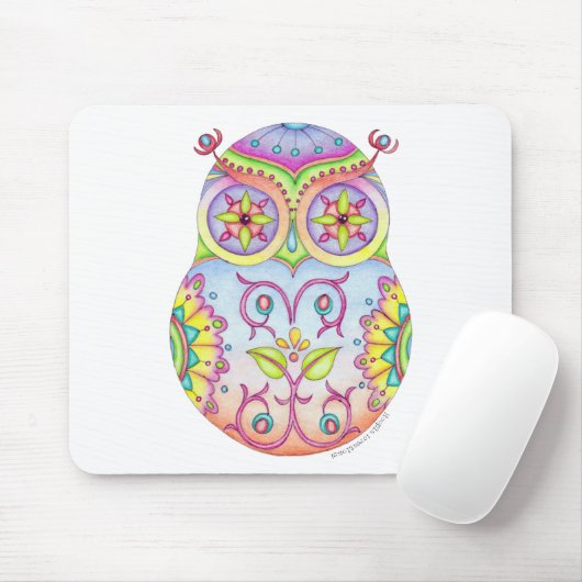 "Träumendes Owlushka" Mousepad (Mit Mouse)