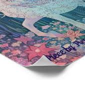 Träumendes Pastell Einhorn Puzzle Poster (Ecke)