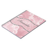 Träumendes Pink-Design Notizblock (Linke Seite)