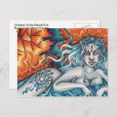 Träumer der Ewigen Feuerpostkarte Postkarte (Vorne/Hinten)