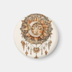 Träumer des goldenen Sonnenangesichts Magnet