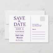 Träumer, Ehefrau und Ehemann, Lustig Save The Date (Rückseite)