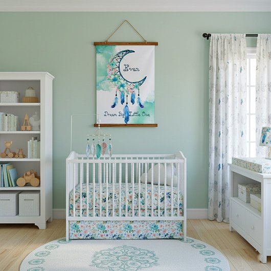 Träumer für personalisierte Kinder Wandteppich Mit Holzrahmen