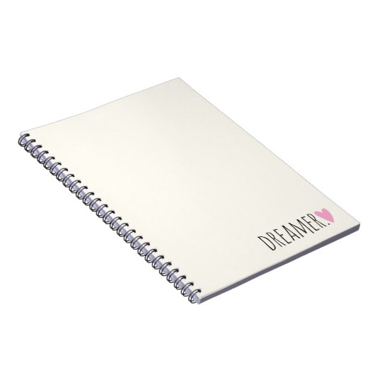Träumer mit Herz Notizblock (Rechte Seite)