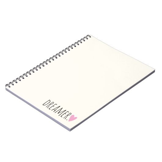 Träumer mit Herz Notizblock (Linke Seite)