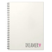 Träumer mit Herz Notizblock (Vorderseite)