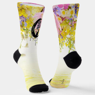 Träumer mit Katze   Befolgen Sie Ihre Träume nach  Socken