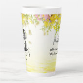 Träumer mit Katze | Folge deinen Träumen Milchtasse (Vorderseite)