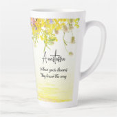 Träumer mit Katze | Folge deinen Träumen Milchtasse (Rechts)