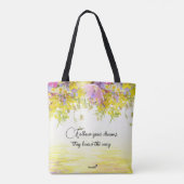 Träumer mit Katze | Folge deinen Träumen Tasche (Rückseite)