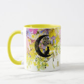 Träumer mit Katze | Folge deinen Träumen Tasse (Links)