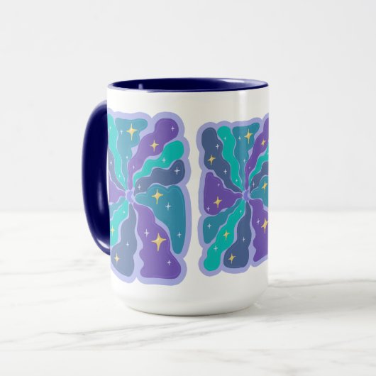 Träumer - Mond und Sterne! Tasse (Vorderseite Links)