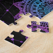 Träumer-Mondmuster der amerikanischen Ureinwohner Puzzle (Seite)