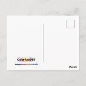 Träumer sind glücklich - Herz & Liebe Kalligraphie Postkarte (Rückseite)