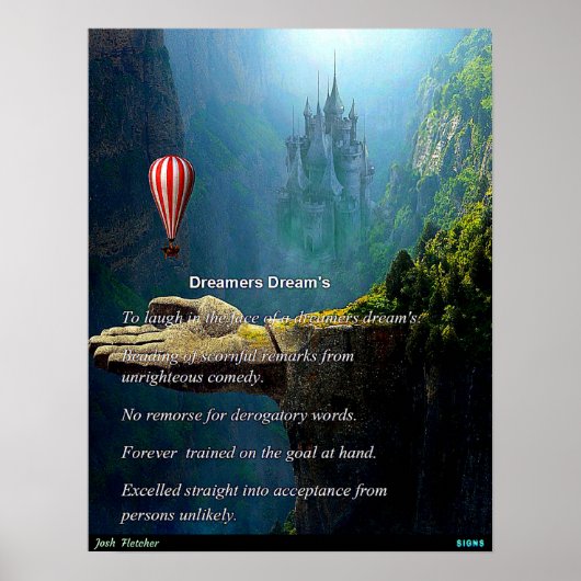 Träumer-Traums Poster (Vorne)