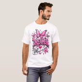 Träumer Y2K Pink Liquid Chrome T-Shirt (Vorne ganz)