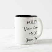 Träumer Zweifarbige Tasse (VorderseiteRechts)