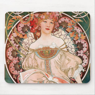 Träumerei Alphonse Mucha Mousepad
